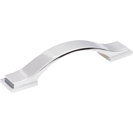 Jeffrey Alexander 96 mm Center-to-Center Polished Chrome Strap Mirada Cabinet Pull 80152-96PC